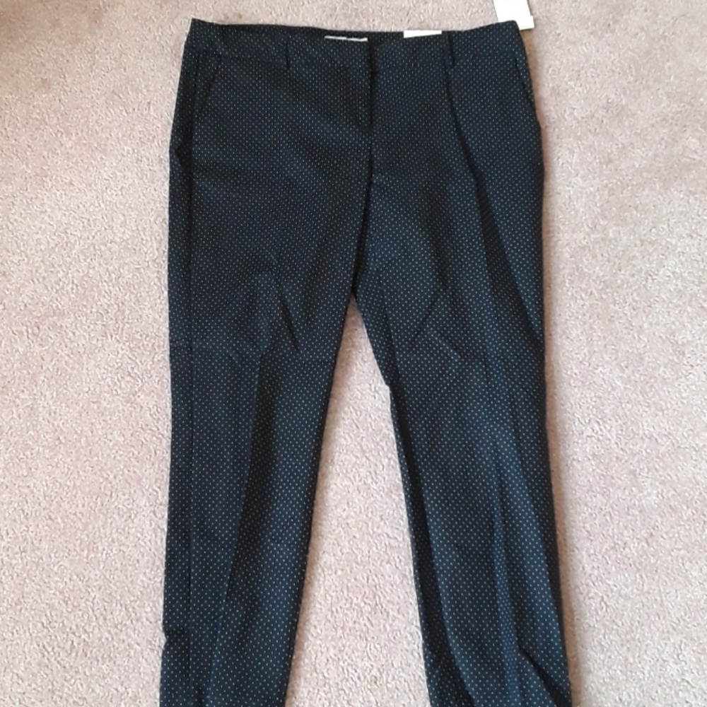 Ankle Length Navy Polka Dot Dress Pants ✨NWT✨